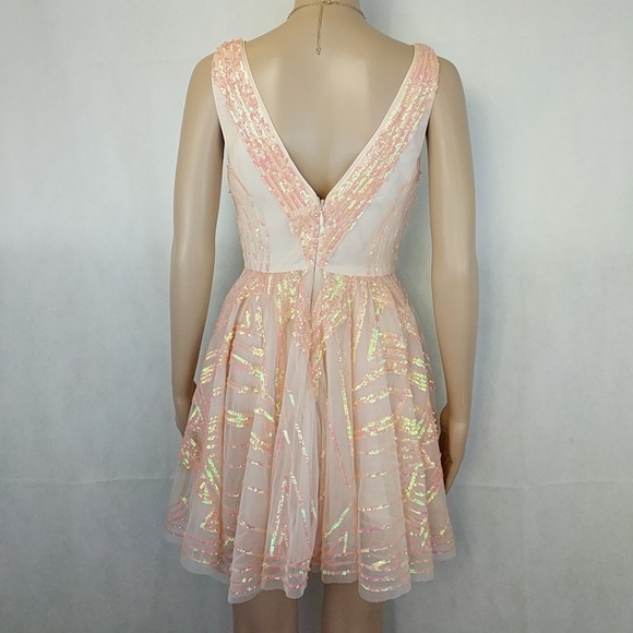 Bebe gorgeous pink fit & flare skater dress XS - Picture 4 of 4